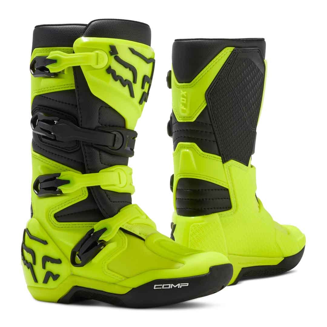 Fox Comp Fluro Yellow Youth Boots