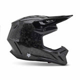 Fox V3 RS Carbon Solid Black Helmet