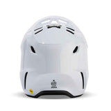 Fox V3 RS Carbon Solid White Helmet