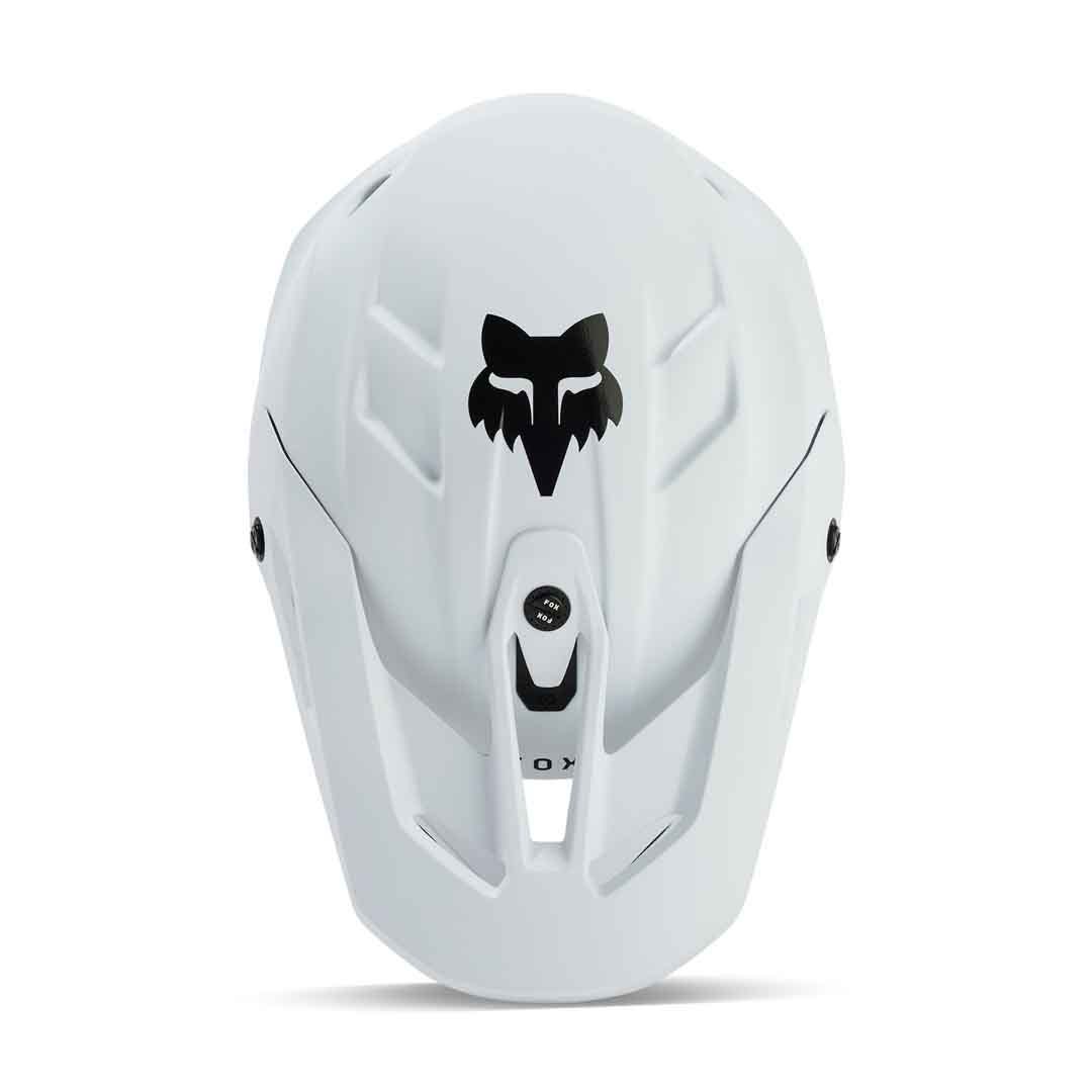 Fox V3 Solid Matte White Helmet