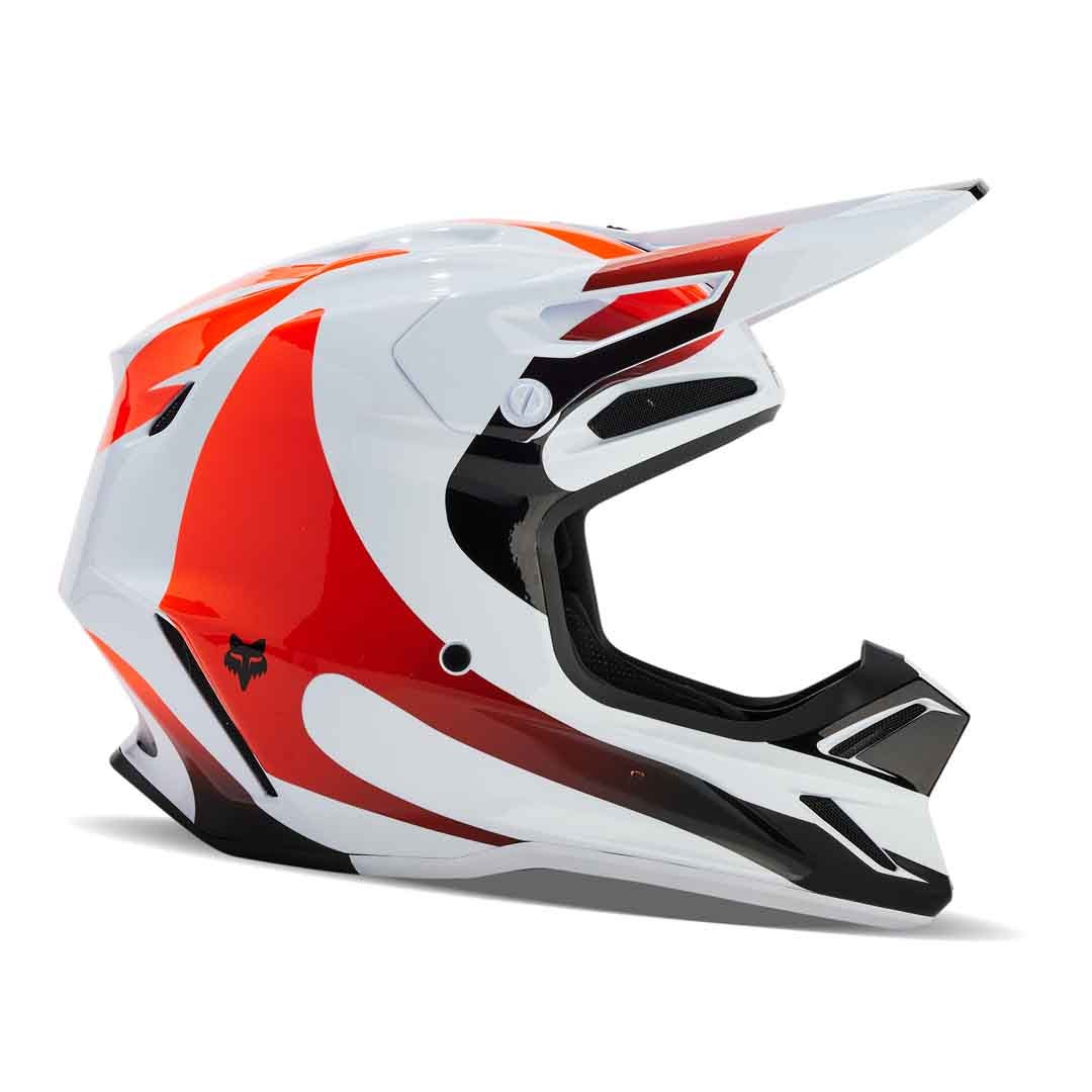 Fox V3 Magnetic White Helmet