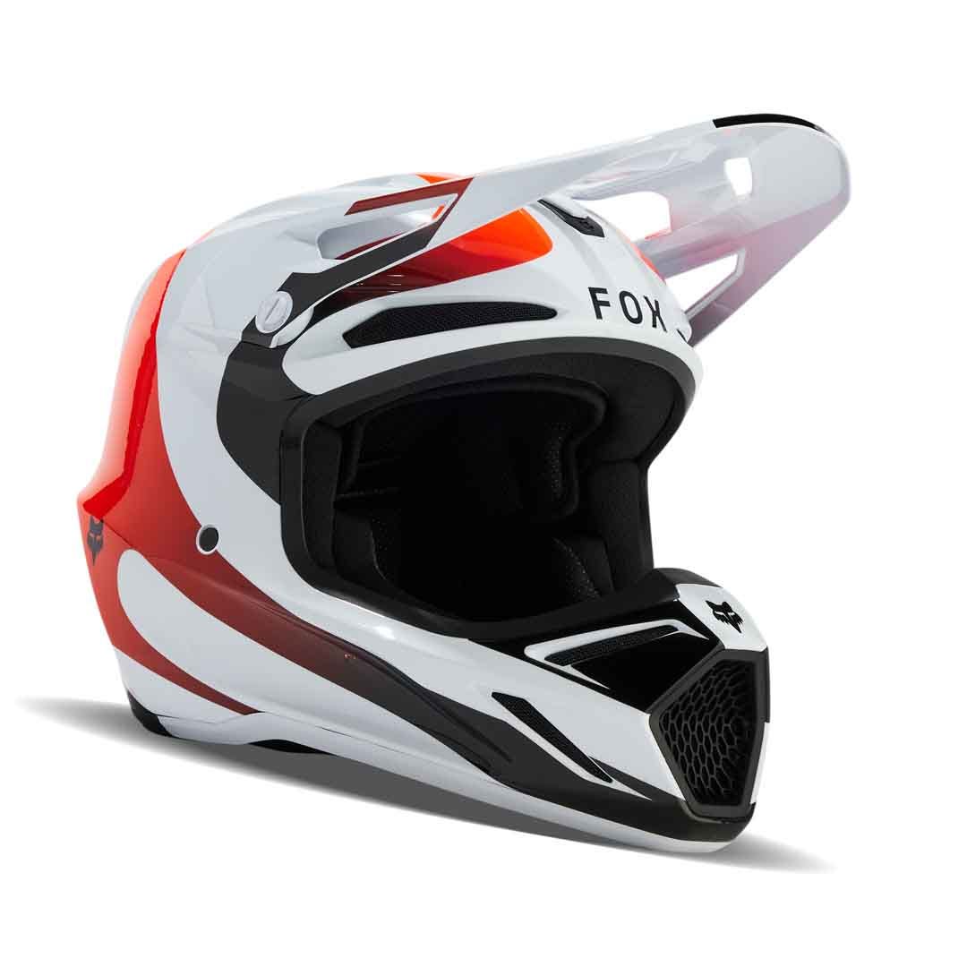 Fox V3 Magnetic White Helmet