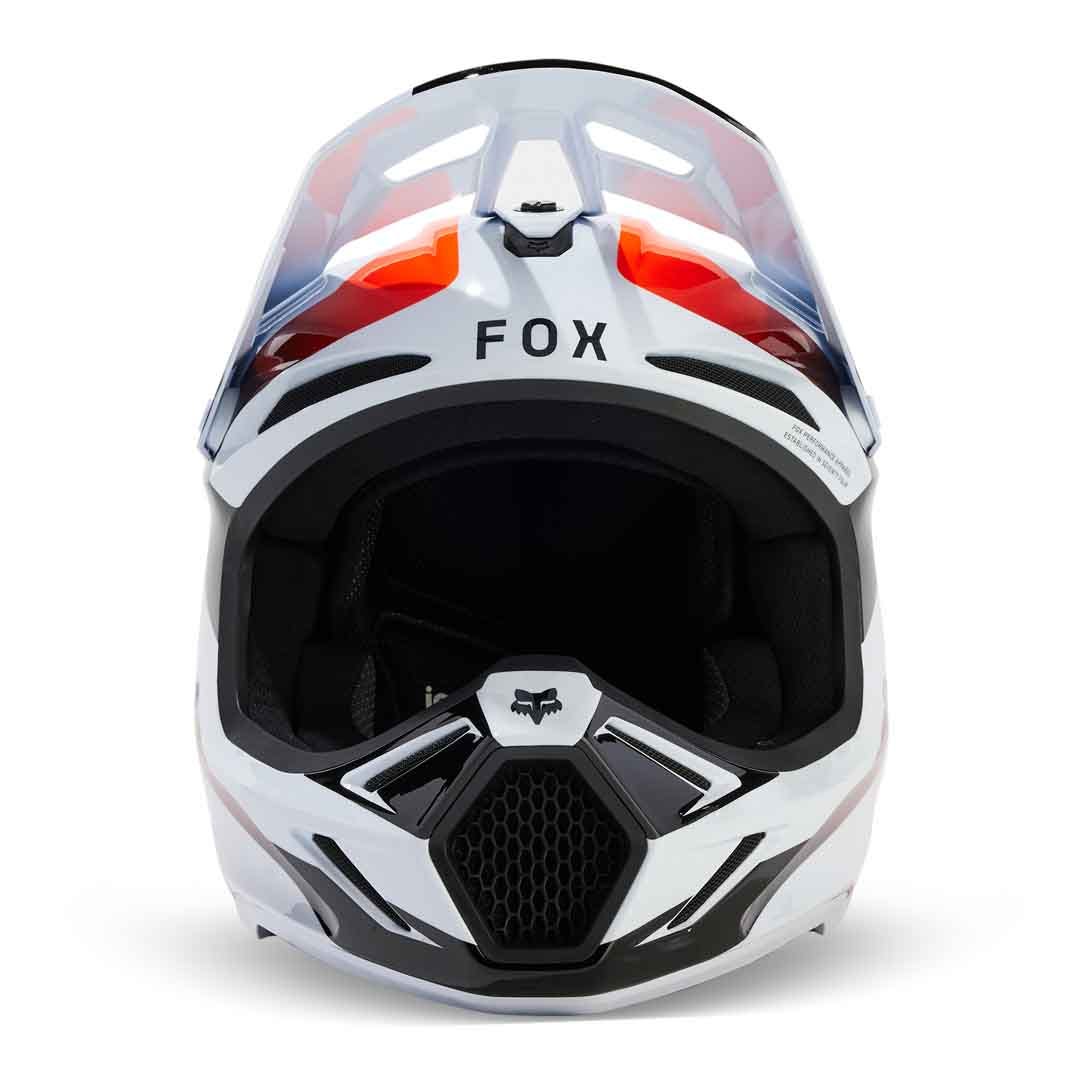Fox V3 Magnetic White Helmet