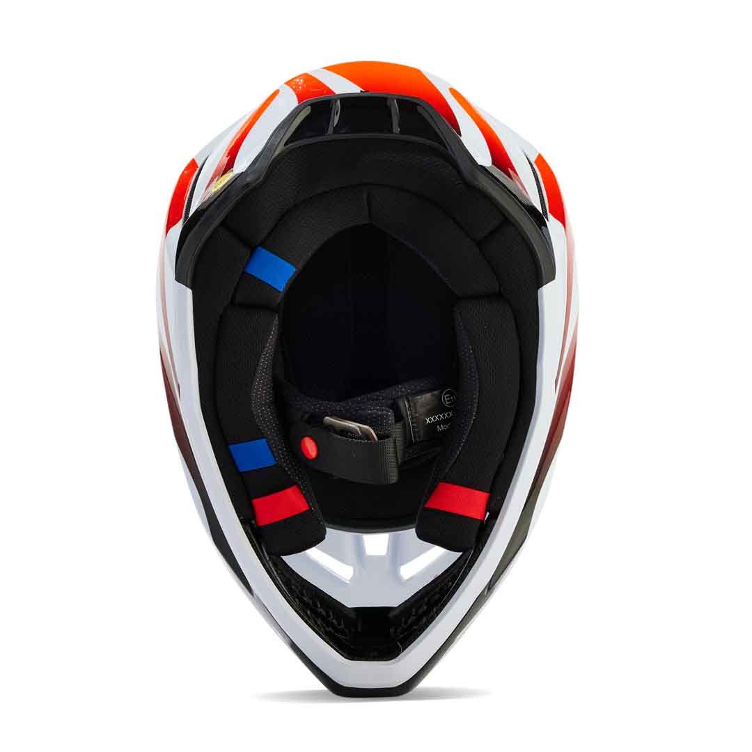 Fox V3 Magnetic White Helmet