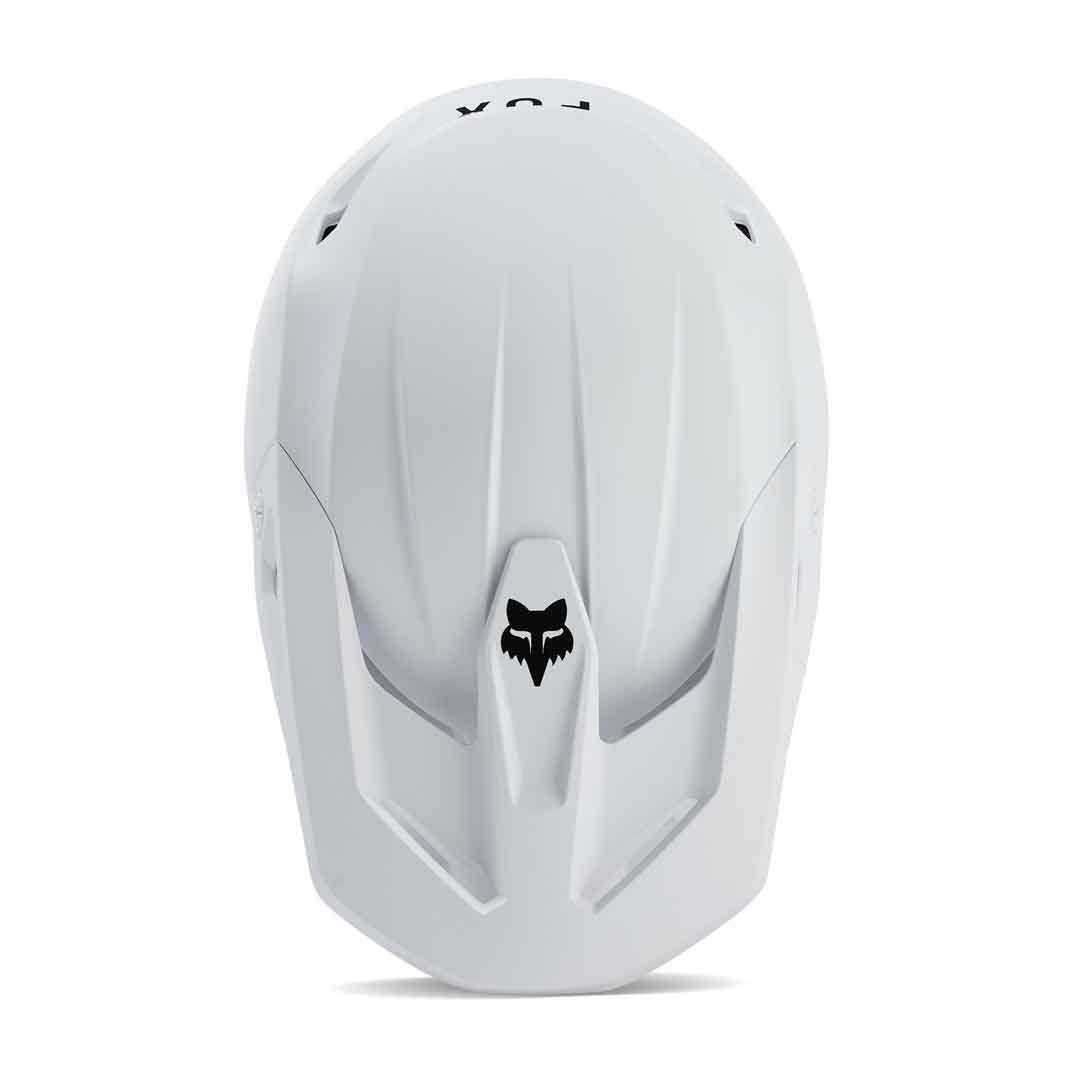 Fox V1 Solid Matte White Helmet