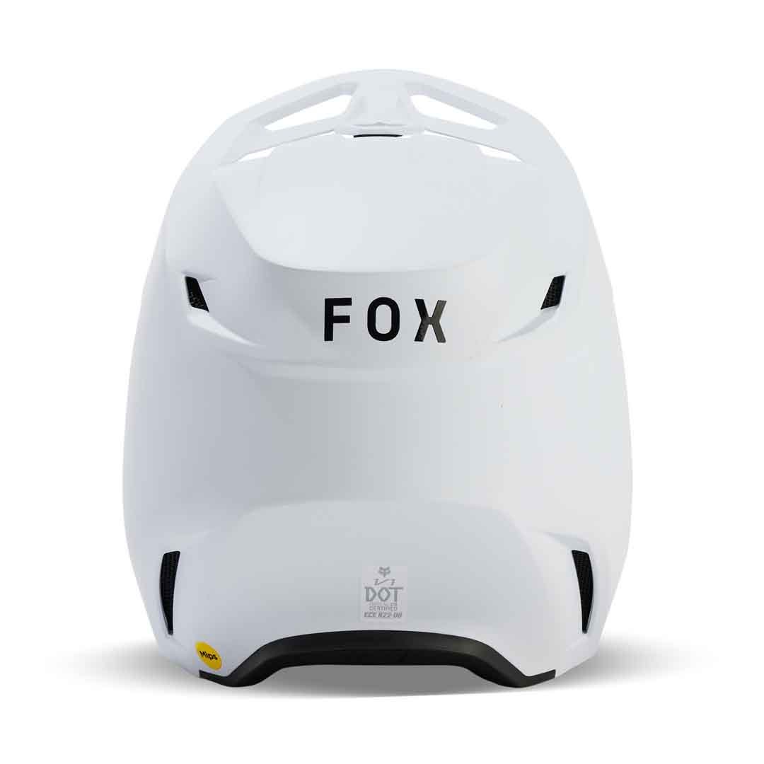 Fox V1 Solid Matte White Helmet