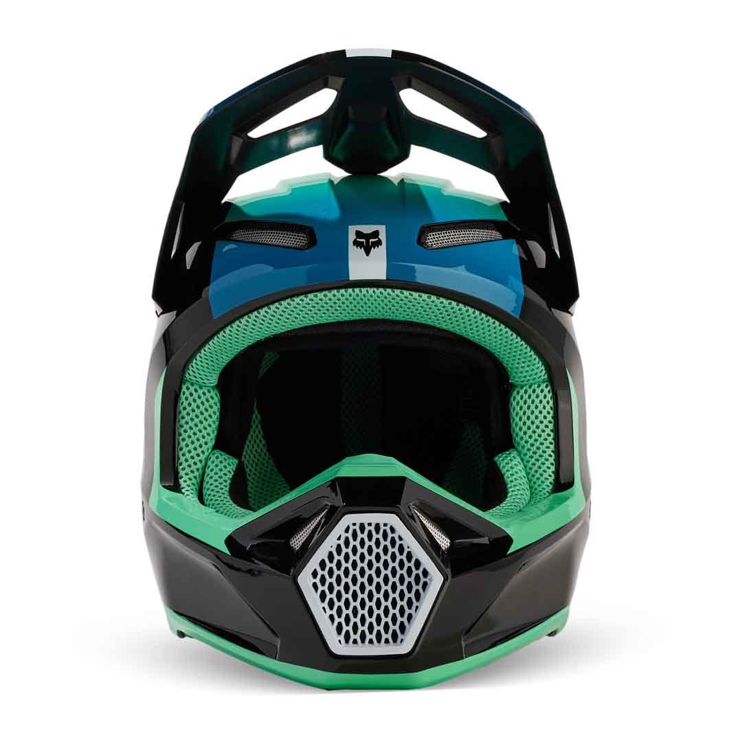 Fox V1 Ballast Black/Blue Youth Helmet