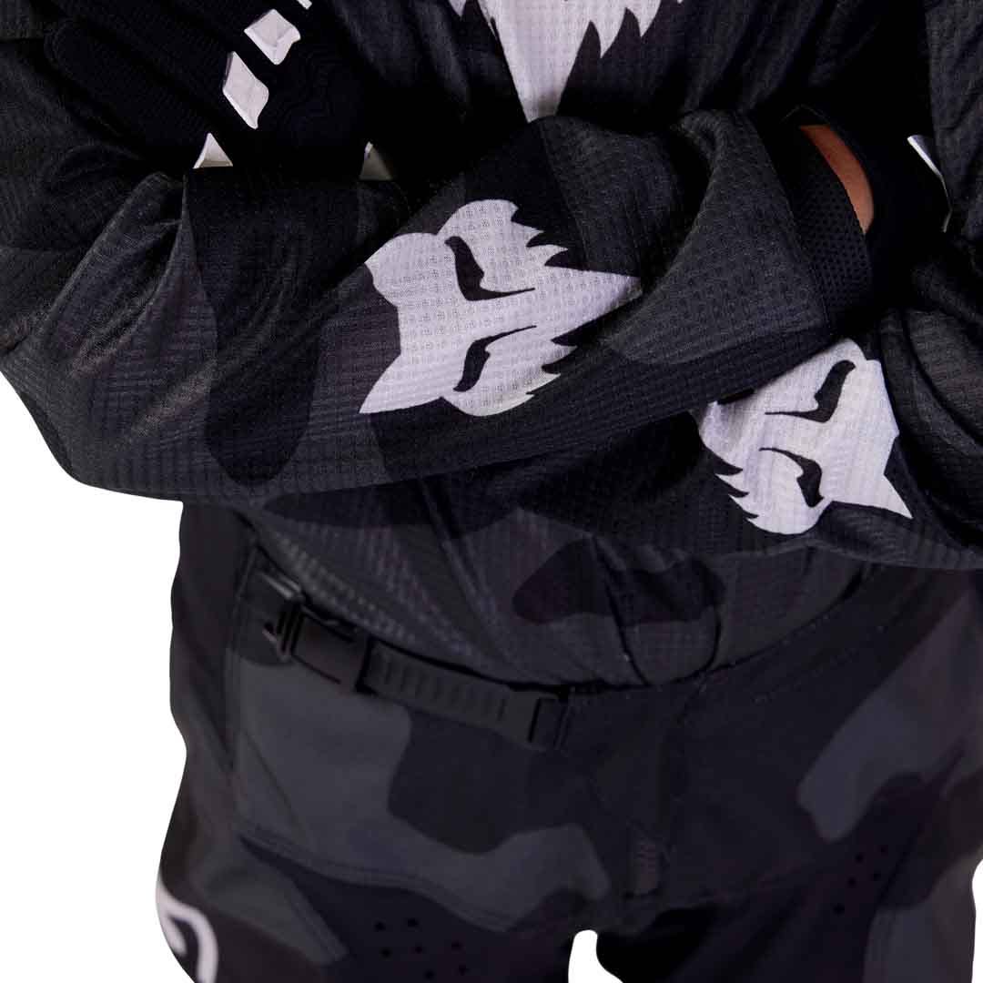 Fox 180 BNKR Black Camo Youth Jersey