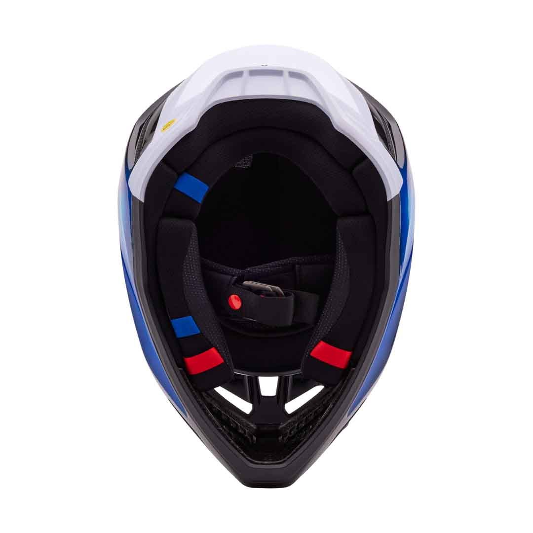 Fox V3 Volatile Black/Blue Helmet