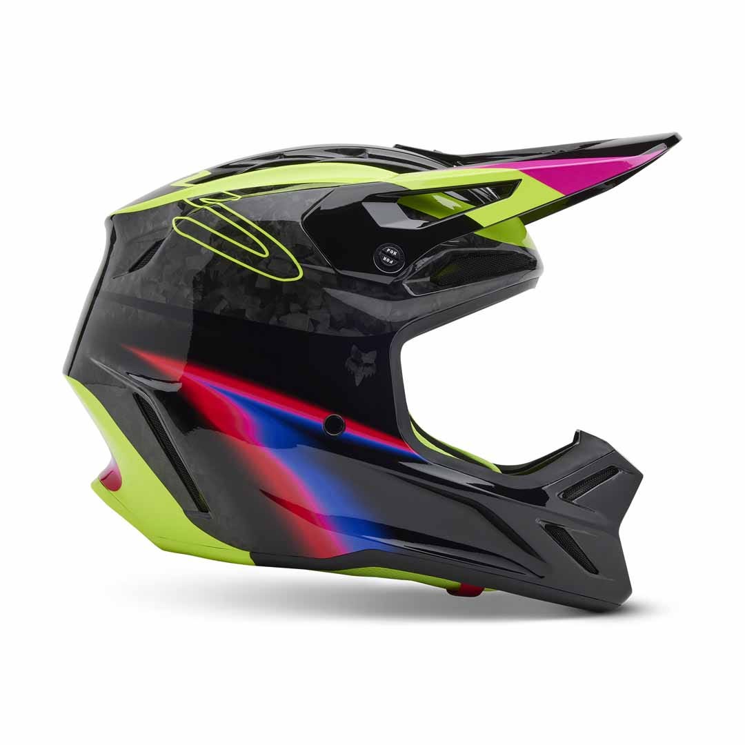 Fox V3 RS Energy Black Helmet