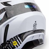 Fox V3 RS 50th Limited Edition White Helmet