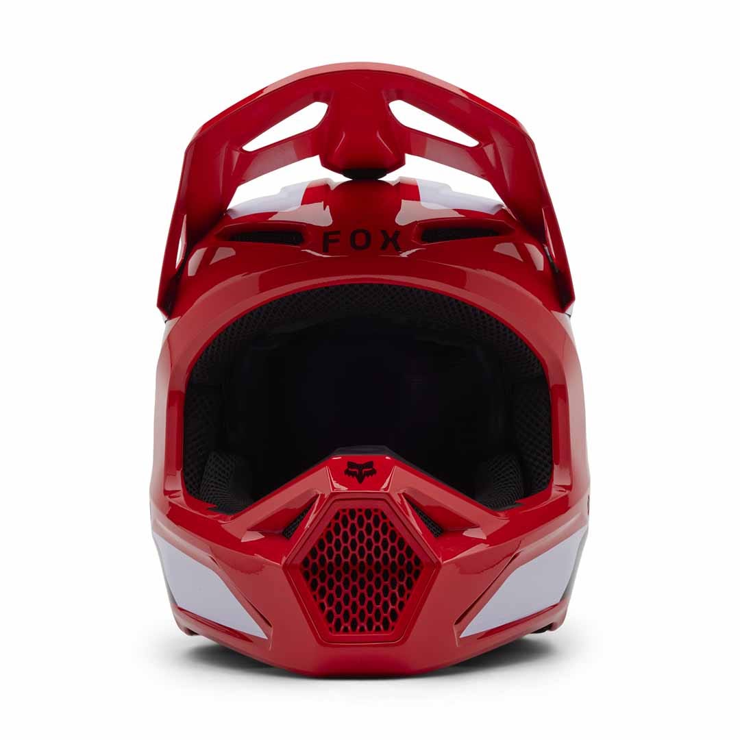 Fox V1 Lean Fluro Red Helmet