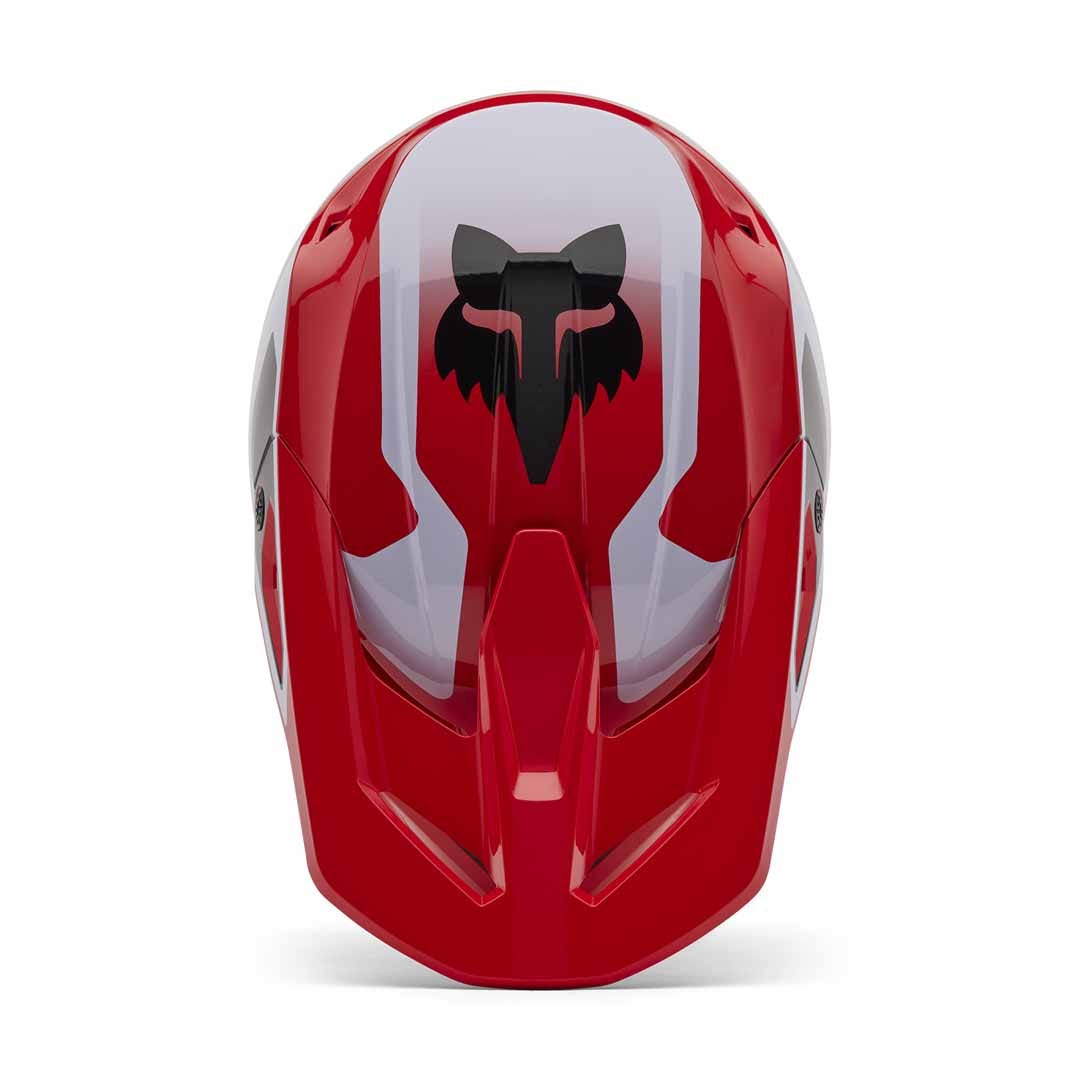 Fox V1 Lean Fluro Red Helmet