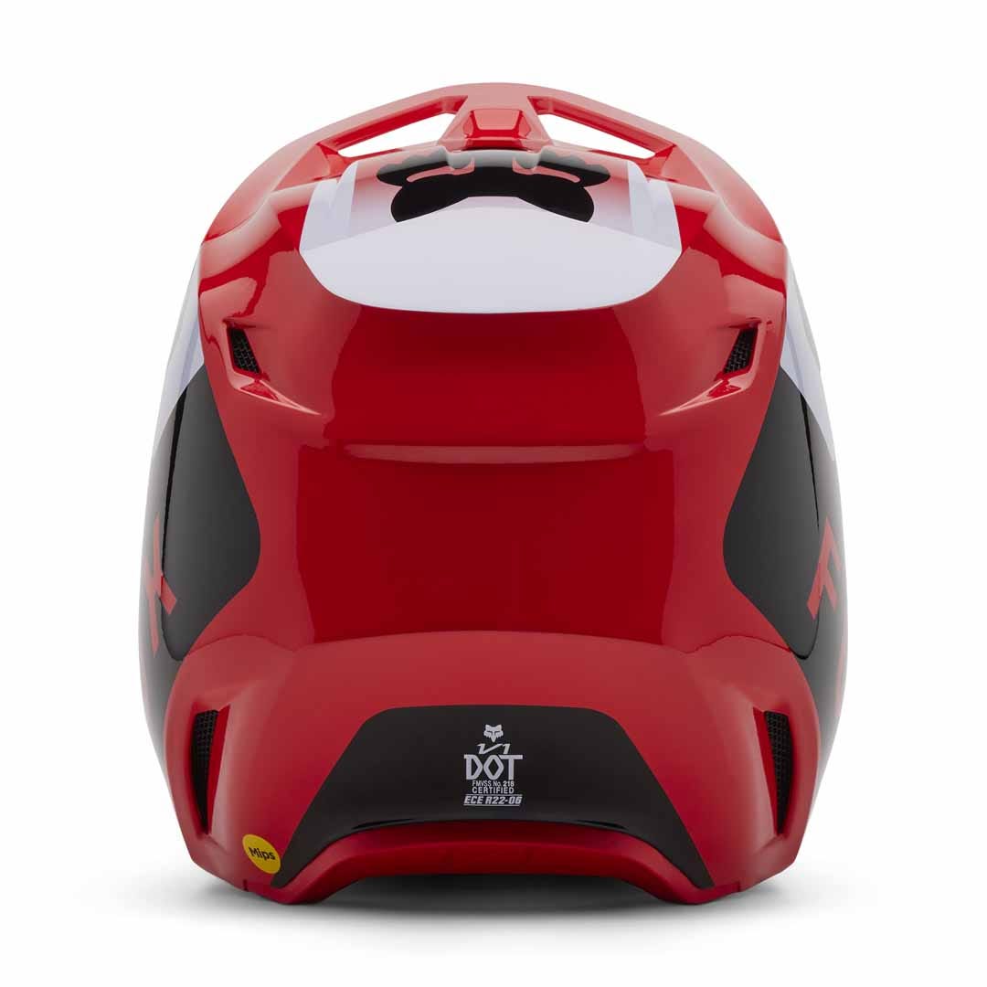 Fox V1 Lean Fluro Red Helmet