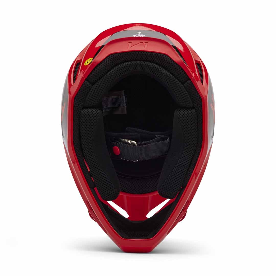 Fox V1 Lean Fluro Red Helmet