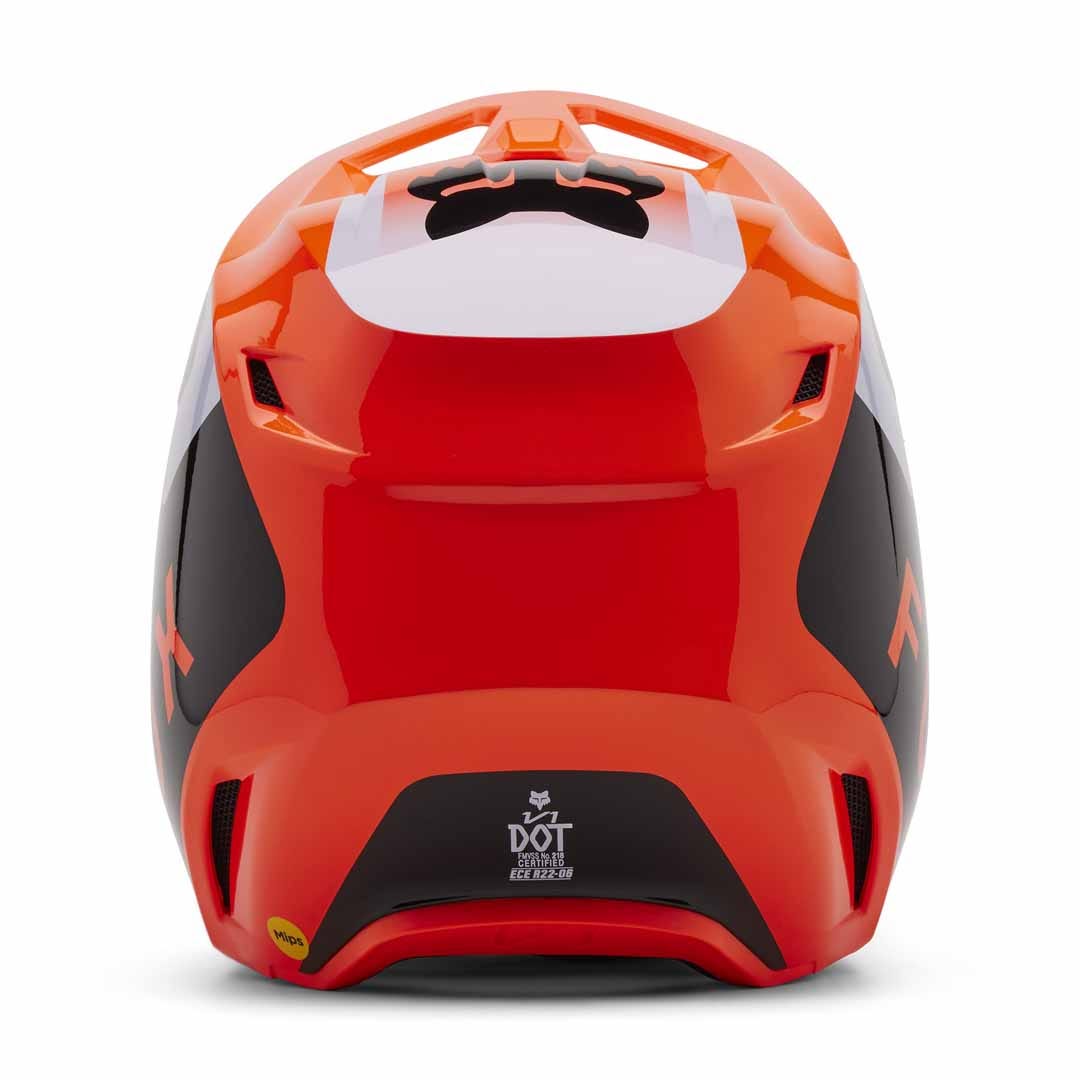 Fox V1 Lean Fluro Orange Helmet