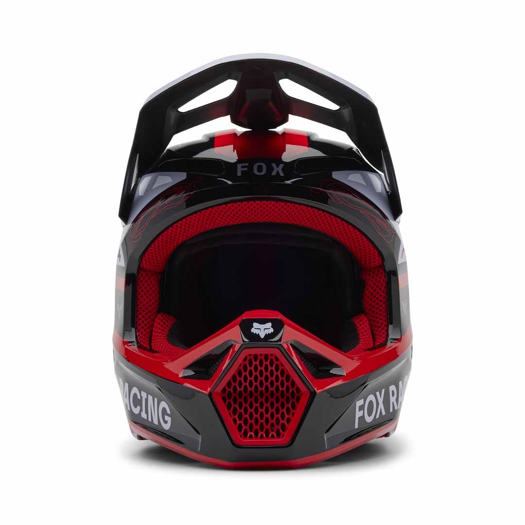 Fox V1 Race Spec Fluro Red Helmet