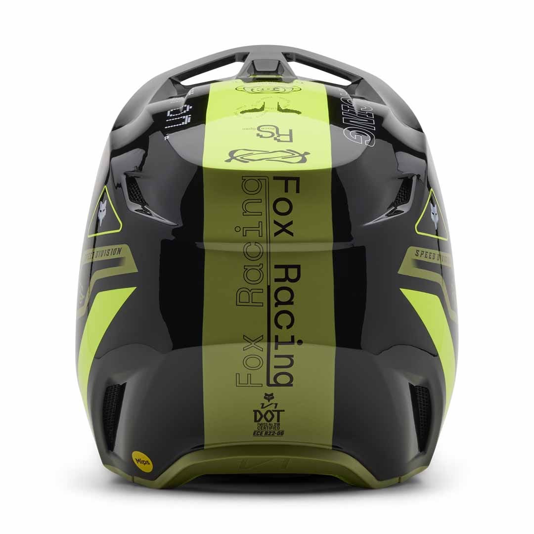 Fox V1 Race Spec Pale Green Helmet