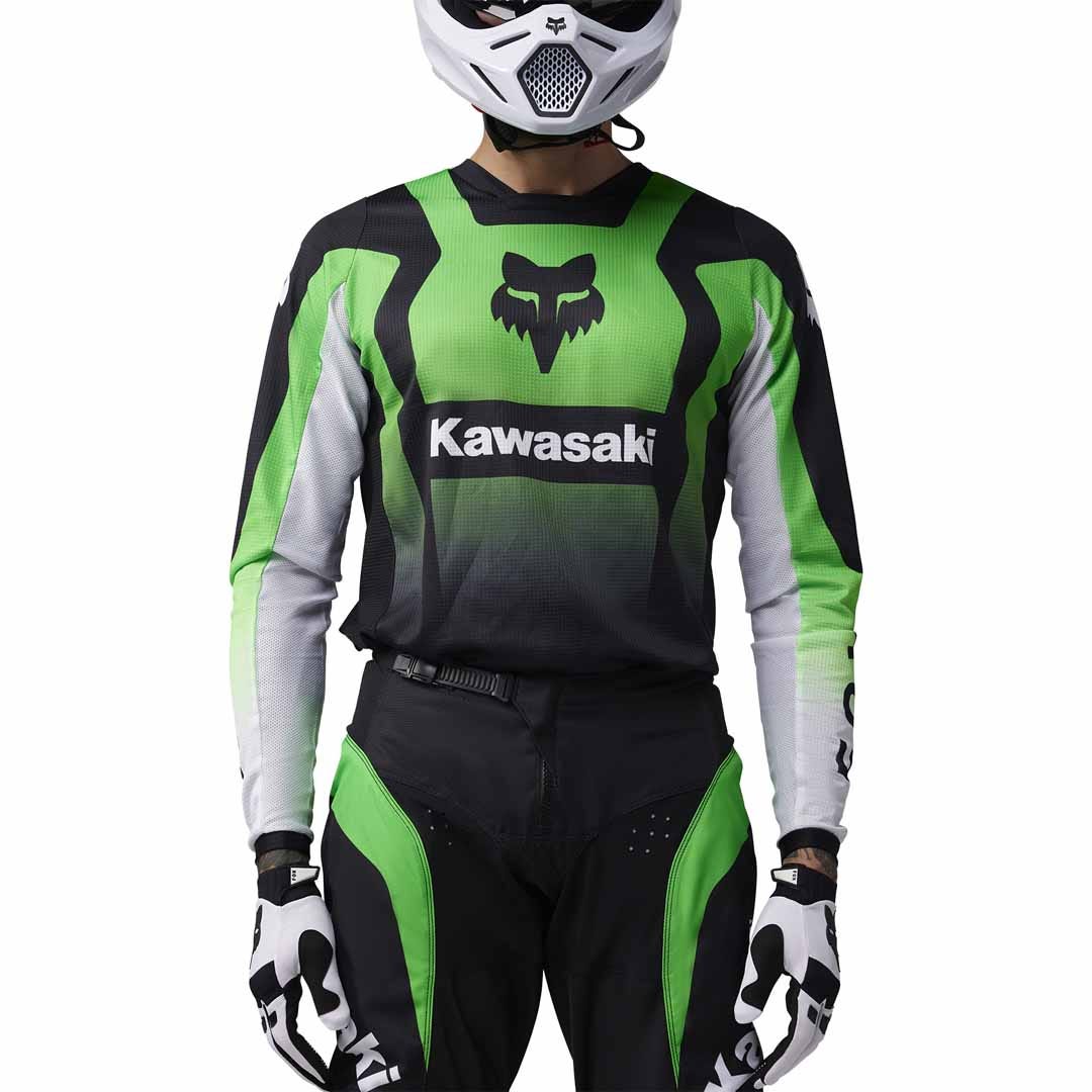 Fox 180 Kawasaki Fluro Green Jersey