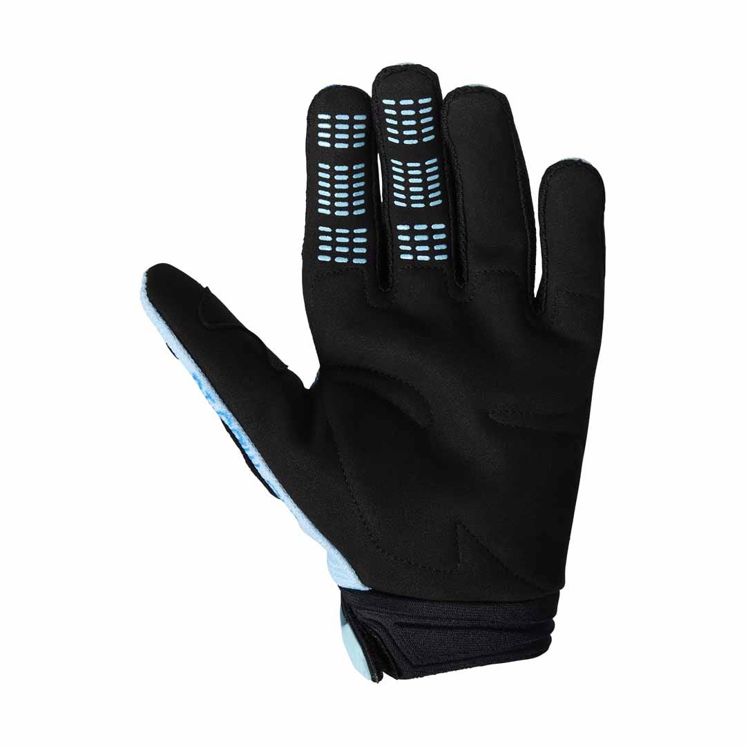 Fox 180 Race Spec Light Blue Girls Youth Gloves