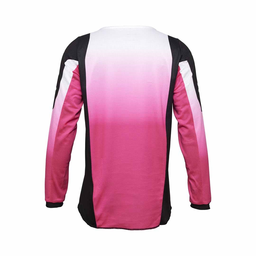 Fox 180 Lean Black/Pink Girls Youth Jersey