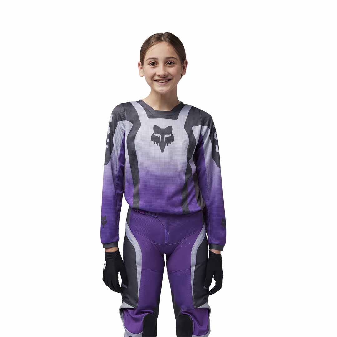 Fox 180 Lean Dark Purple Girls Youth Jersey