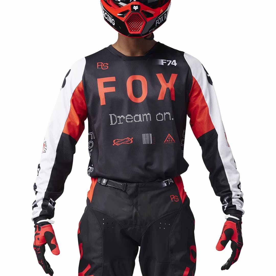 Fox 180 Race Spec Fluro Red Jersey