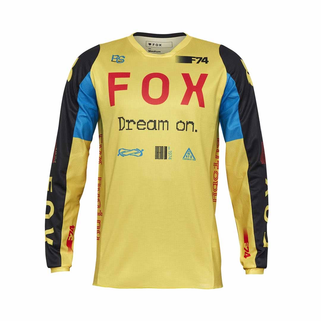 Fox 180 Race Spec Pale Yellow Jersey