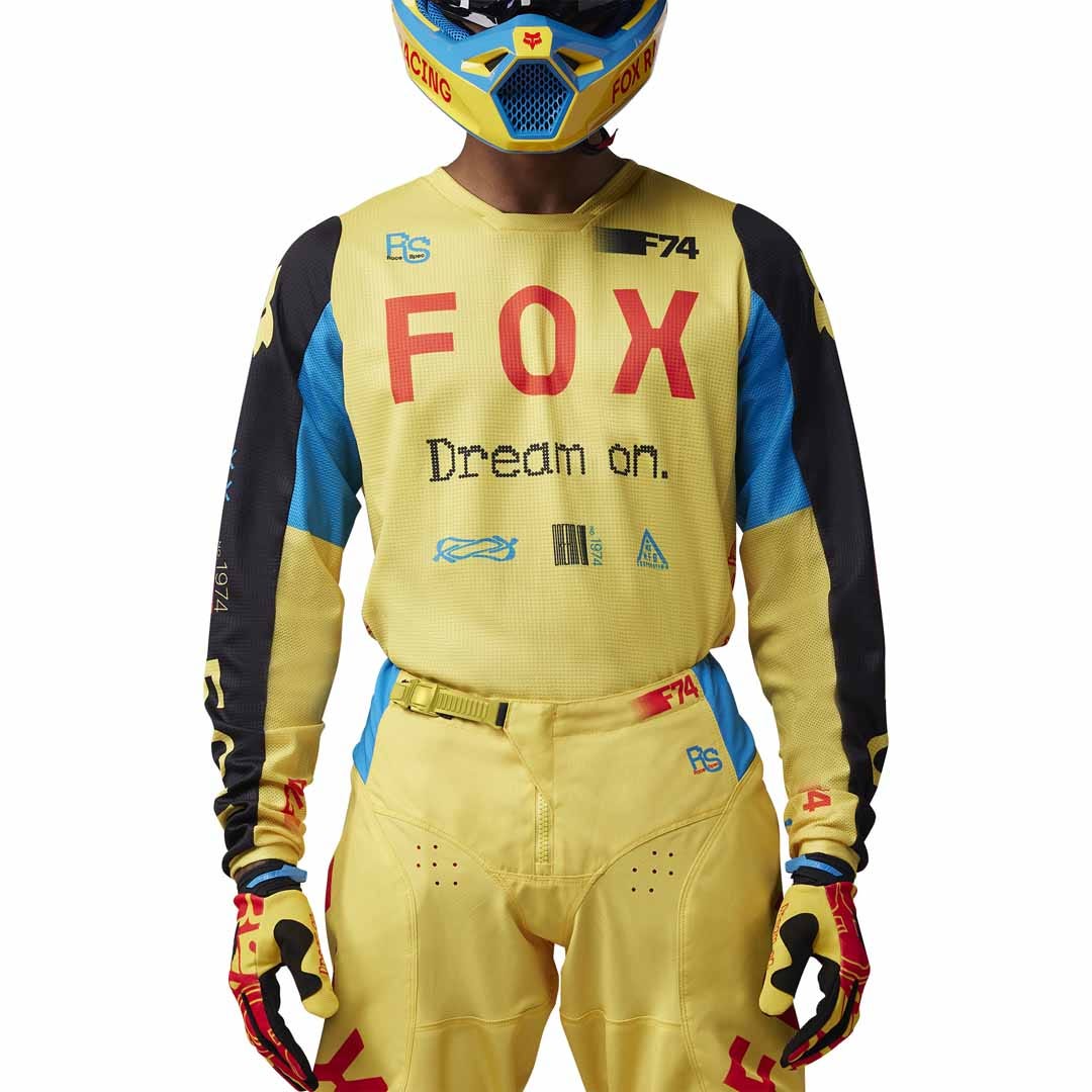 Fox 180 Race Spec Pale Yellow Jersey