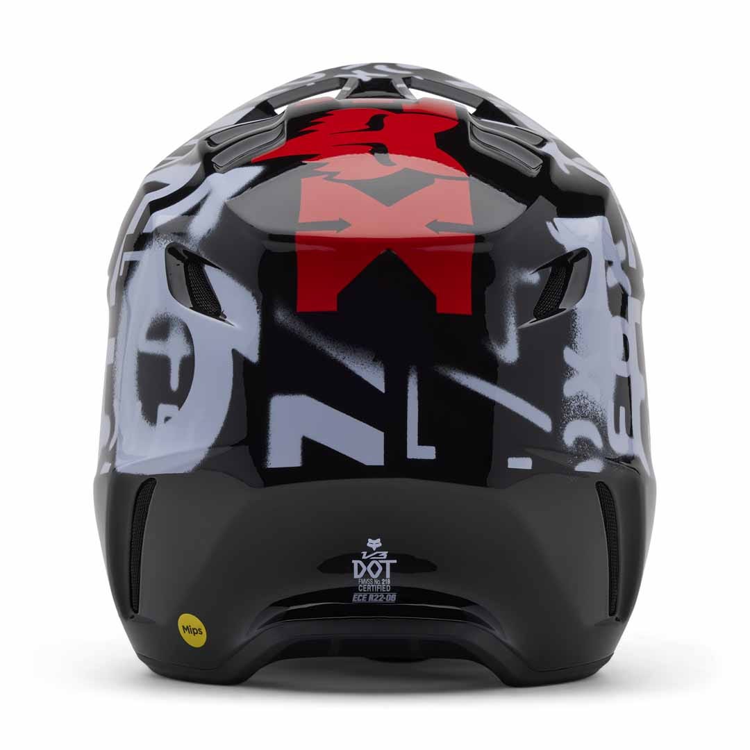 Fox V3 Seventy4 Black Helmet