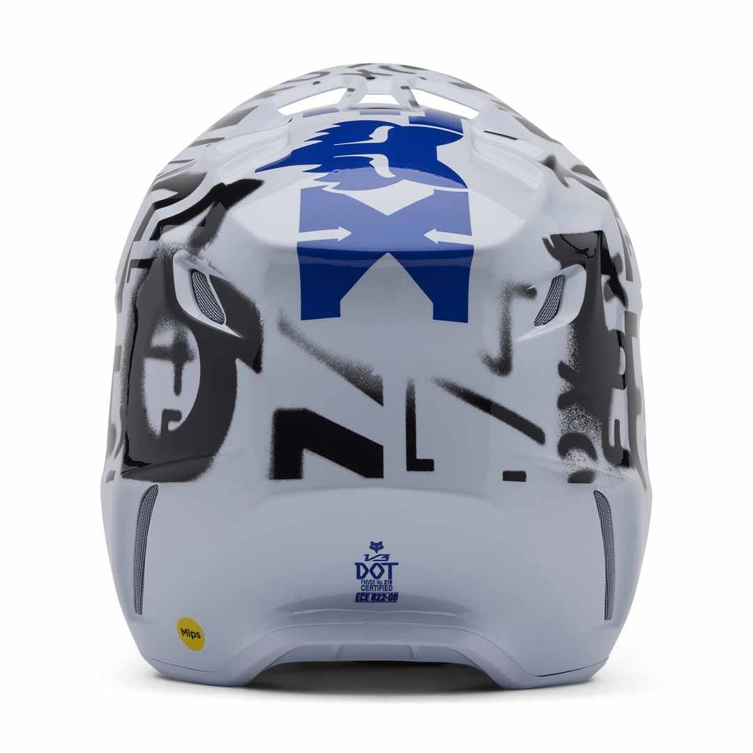 Fox V3 Seventy4 White Helmet