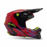 Fox V1 Emotion Fluro Red Helmet