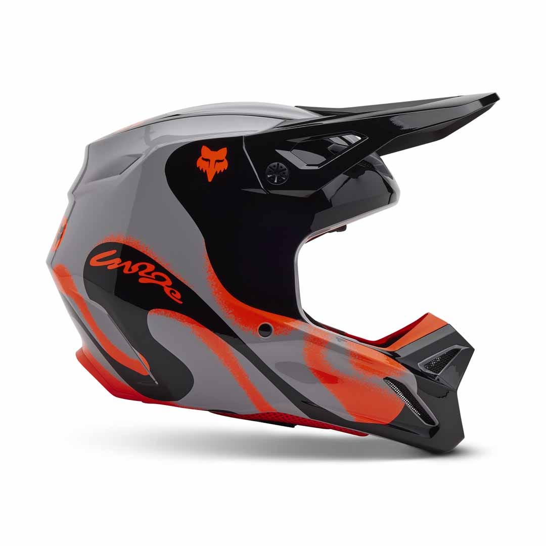 Fox V1 Emotion Steel Grey Helmet