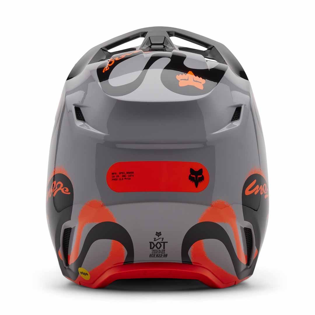 Fox V1 Emotion Steel Grey Helmet