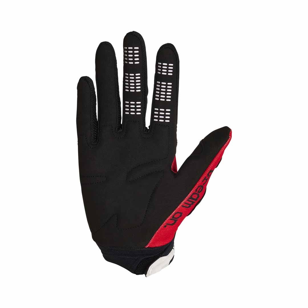 Fox 180 Race Spec Fluro Red Gloves