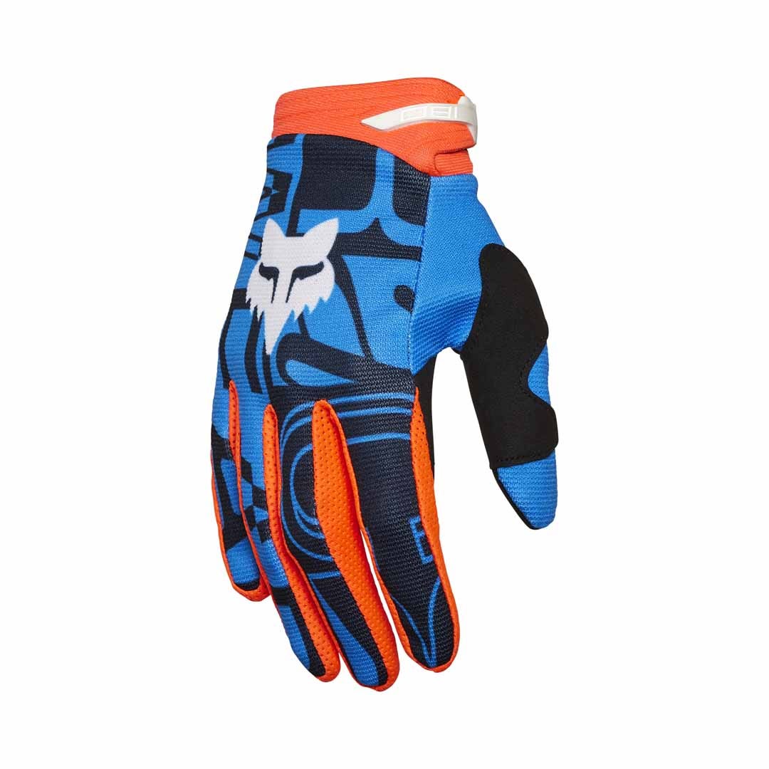 Fox 180 Race Spec Tru Blue Gloves