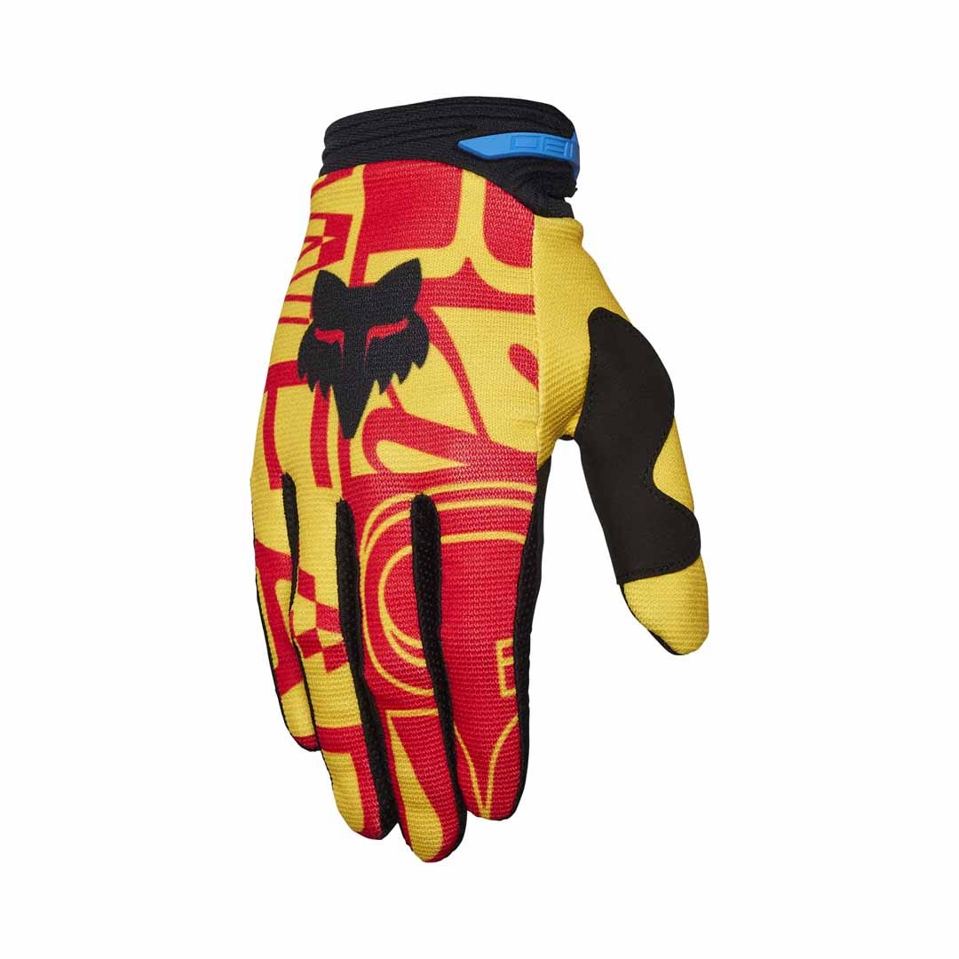 Fox 180 Race Spec Pale Yellow Gloves