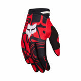 Fox 180 Race Spec Fluro Red Youth Gloves