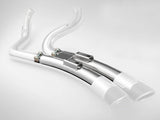 Freedom Performance FPE-AC00195 Quiet Mufflers for Sharp Curve Radius Exhaust w/Cross-Over Chamber for Sportster 04-21