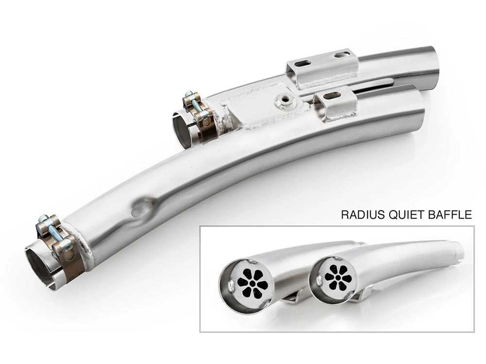 Freedom Performance FPE-AC00477 Quiet Mufflers for Indian Scout 25-Up w/Radical Radius Exhaust
