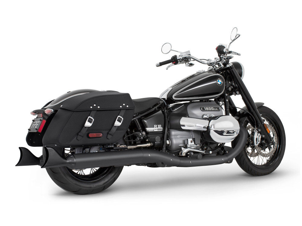 Freedom Performance FPE-BM00245 Two-Step 4.5" Slip-On Mufflers Black w/Sharktail Tips for BMW R-18 Classic 21-Up