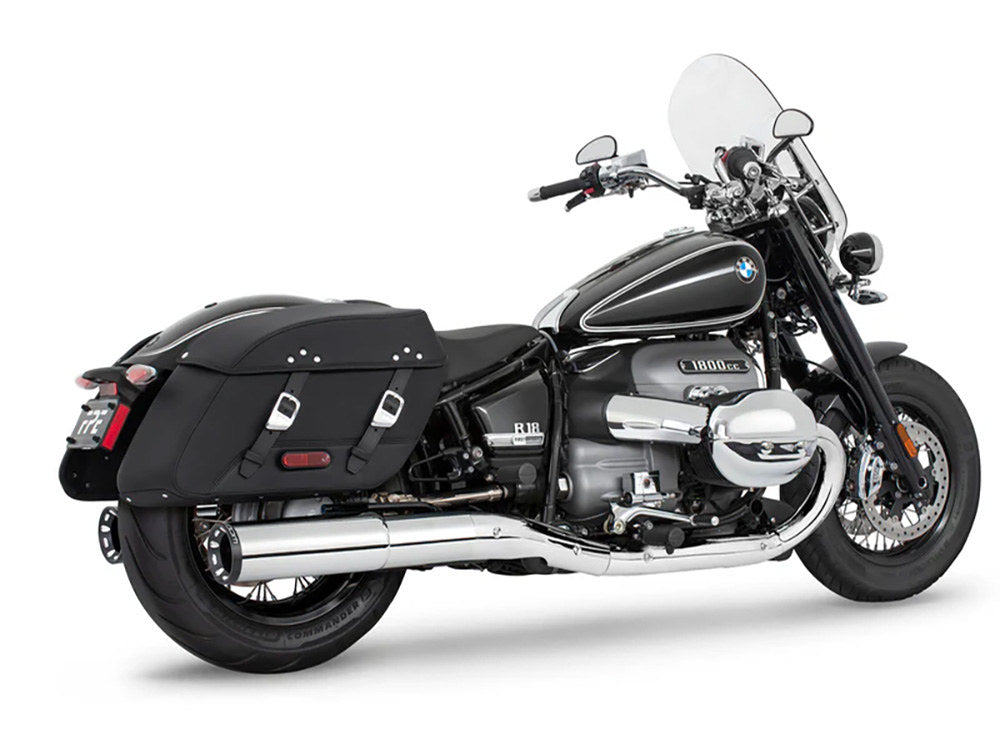 Freedom Performance FPE-BM00247 4.5" Two-Step Slip-On Mufflers Chrome w/Black Straight Tips for BMW R-18 Classic 21-Up