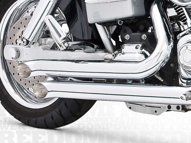 Freedom Performance FPE-HD00019 Declaration Turnouts Exhaust Chrome for Dyna 91-05