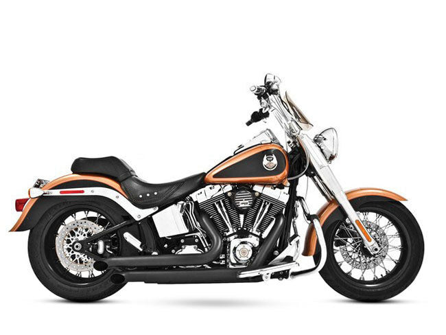 Freedom Performance FPE-HD00041 Declaration Turnouts Exhaust Black for Softail 86-17