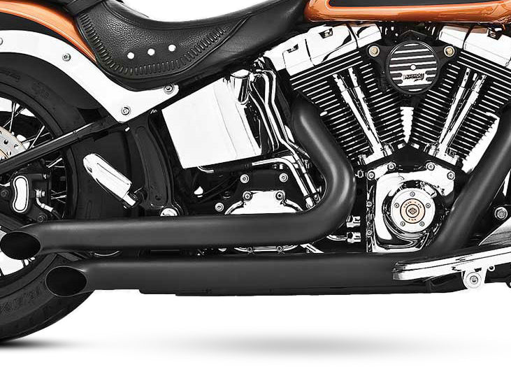 Freedom Performance FPE-HD00041 Declaration Turnouts Exhaust Black for Softail 86-17