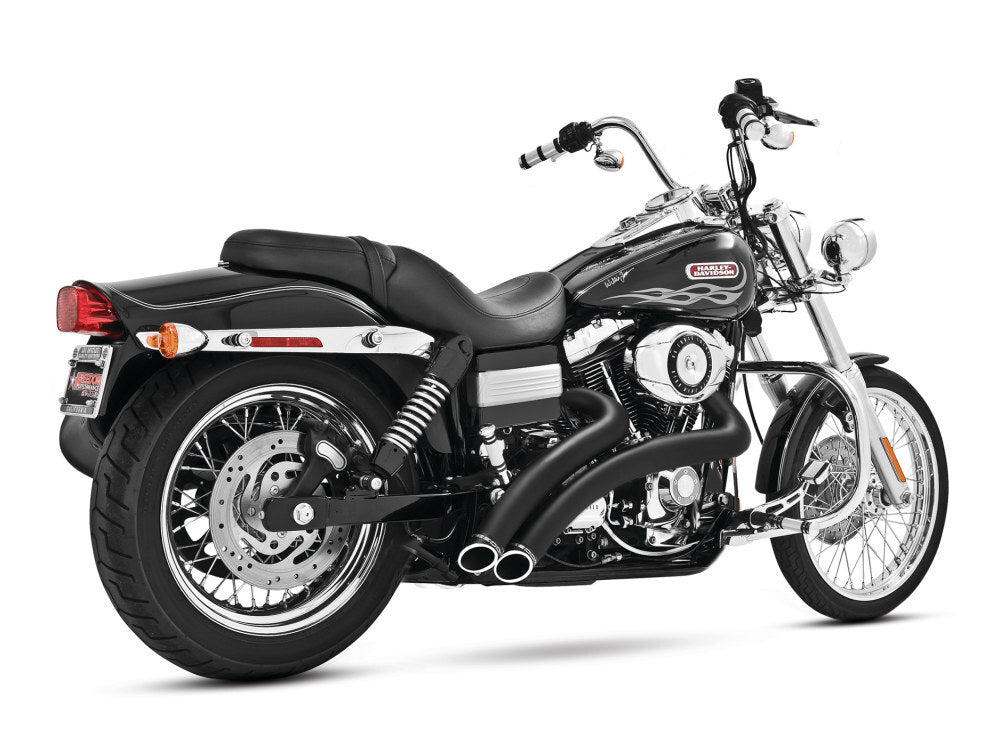 Freedom Performance FPE-HD00399 Radical Radius Exhaust Black w/Black End Caps for Dyna 06-17