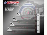 Freedom Performance FPE-HD00450 39" True Dual SharkTail Exhaust Chrome for Softail 97-06
