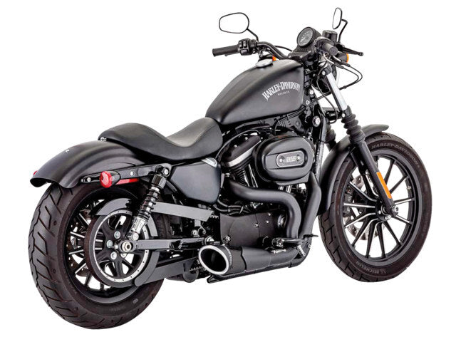 Freedom Performance FPE-HD00561 Combat 2-1 Exhaust Black w/Black End Cap for Sportster 04-21