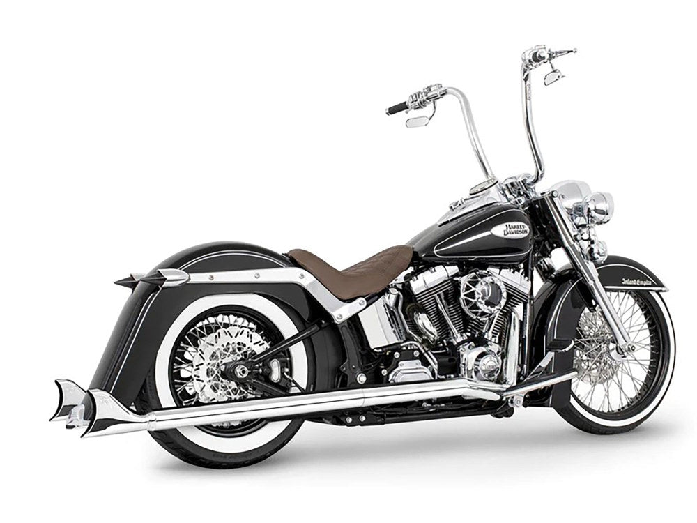 Freedom Performance FPE-HD00583 36" Replacement SharkTail Muffer Set Chrome Only for Softail 97-17 w/Freedom SharkTail Exhaust Systems