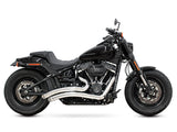 Freedom Performance FPE-HD00701 Sharp Curve Radius Exhaust Chrome w/Chrome End Caps for Softail 18-Up